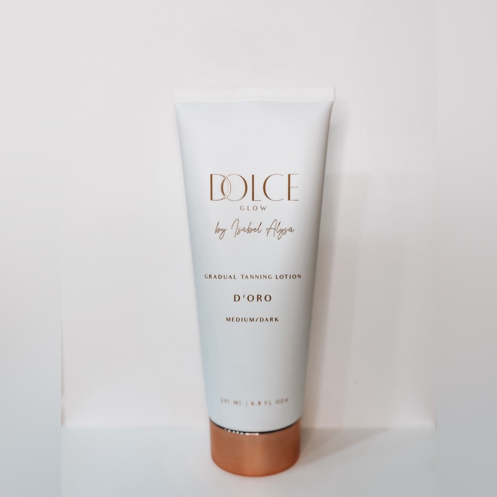 Dolce Glow | Gradual Self Tanning Lotion | D’oro | Medium-Dark